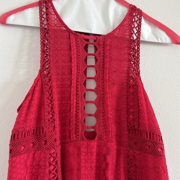 Free People Wherever You Go Lace Mini Dress Size 0 - Picture 4 of 7